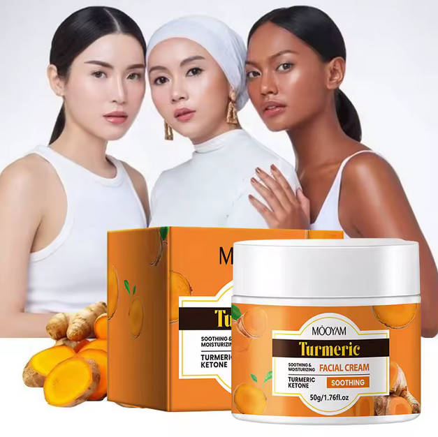 Crème Visage au Curcuma – Éclat, Anti-Acné & Anti-Tache